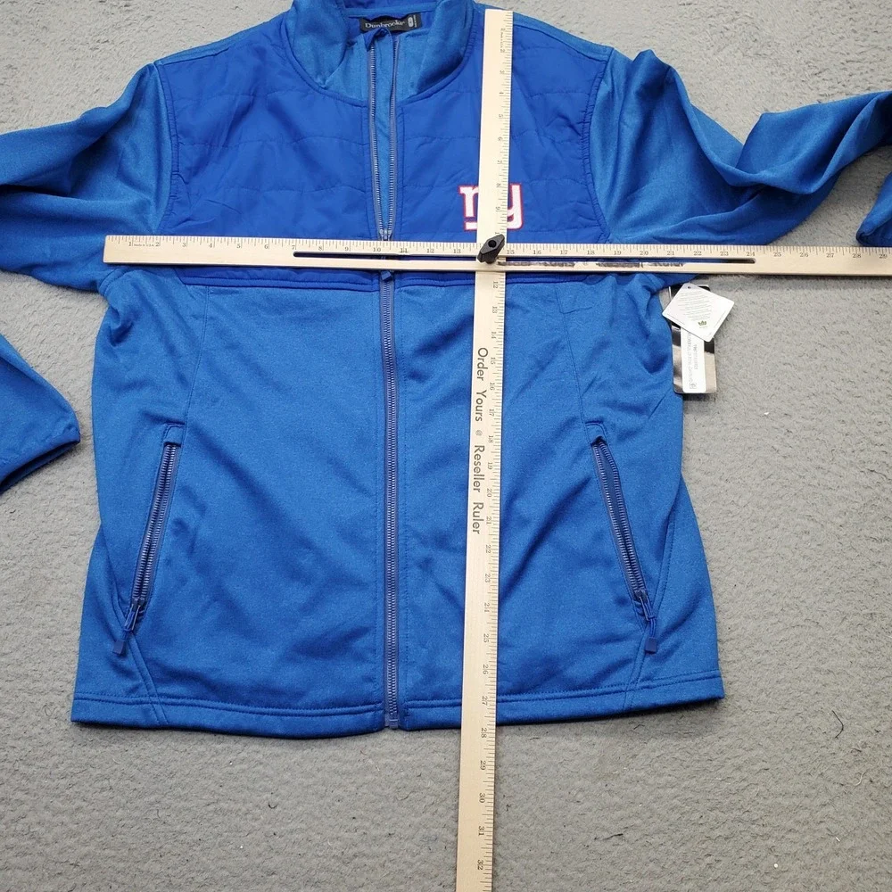 NFL New York Giants Dunbrooke Jacket Football Mens M‎ Blue Long Sleeve Full Zip